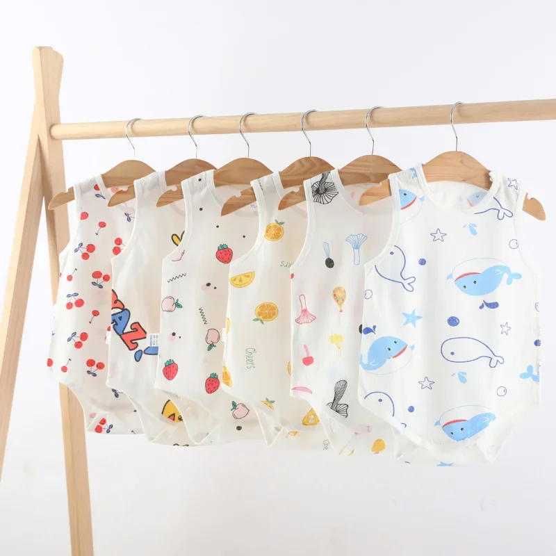 Baby Clothing High Quality - ชุดจั๊มสูทสามเหลี่ยมสำหรับเด็กทารกชุดเสื้อผ้าเด็กเล็กเด็กทารกแรกเกิดลายทางคุณภาพสูงสำหรับฤดูร้อน