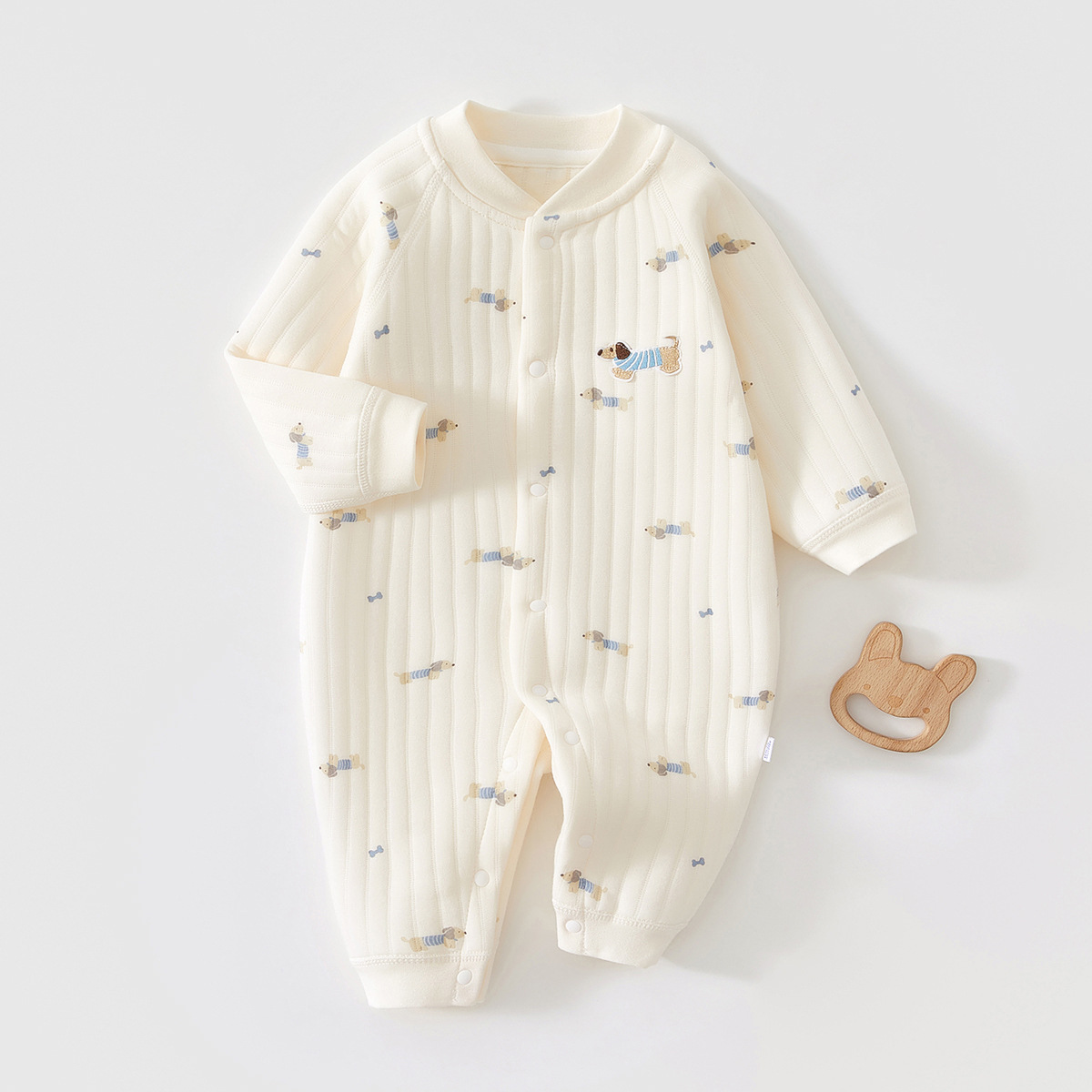 Baby Clothing High Quality - AYNIGIELL ชุดจั๊มสูทสำหรับเด็กแรกเกิดฤดูใบไม้ร่วงและฤดูหนาว เสื้อผ้าเด็กผู้หญิงผ้าฝ้ายแท้คุณภาพสูง 0-18 เดือน ชุดเด็กผู้ชายสำหรับใส่กลางแจ้ง
