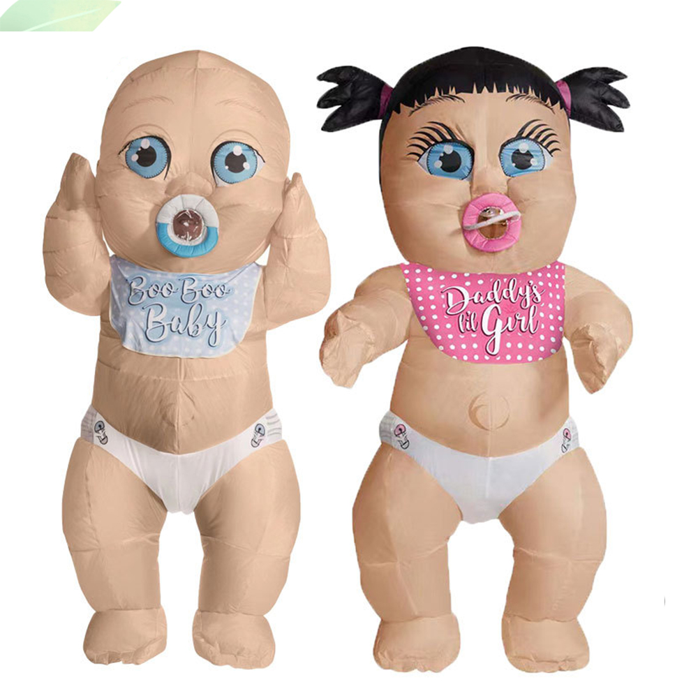 Baby Clothing - ชายหญิงเด็กยักษ์ Inflatable เสื้อผ้าผู้ใหญ่คอสเพลย์ Mascot เครื่องแต่งกายฮาโลวีนเพศเปิดเผย Party