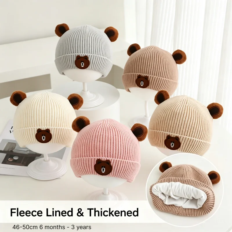 Baby Hat Beanie - หมวกกันหนาวสำหรับเด็ก 46-50 ซม. สำหรับเด็กอายุ 6 เดือน