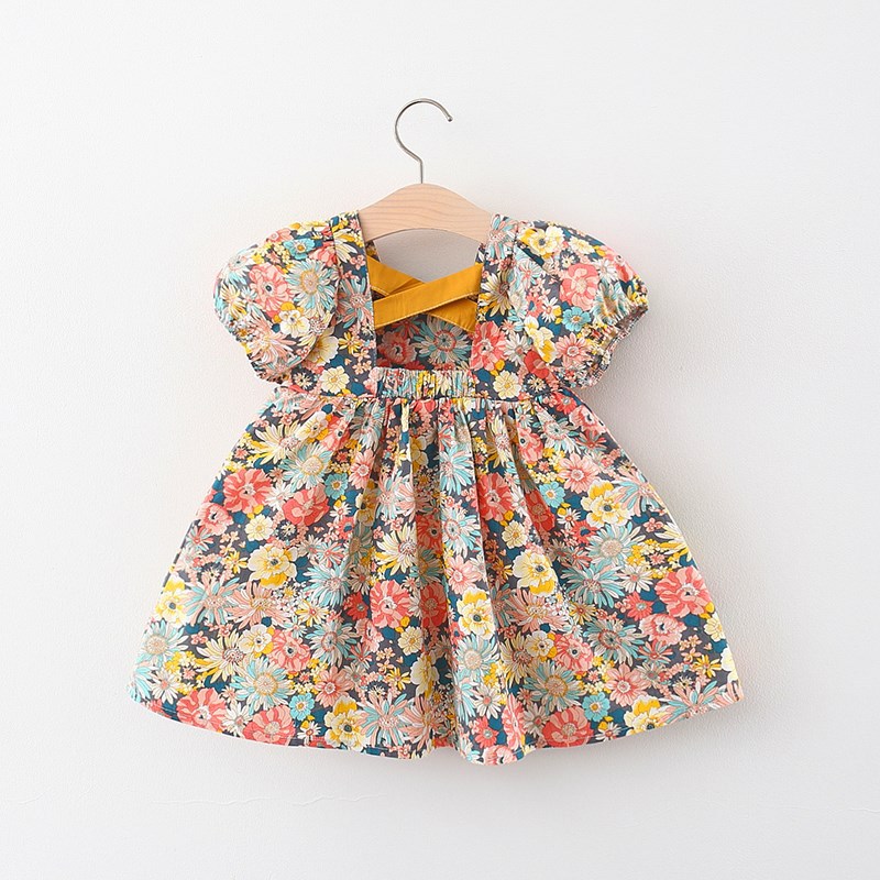 Baby Clothing Line - เด็กวัยหัดเดินเด็กทารกเสื้อผ้าฤดูร้อนแขนสั้นดอกไม้เจ้าหญิงวันเกิดชุดเดรสสำหรับสาวเสื้อผ้าเด็กบางชุดเครื่องแต่งกาย