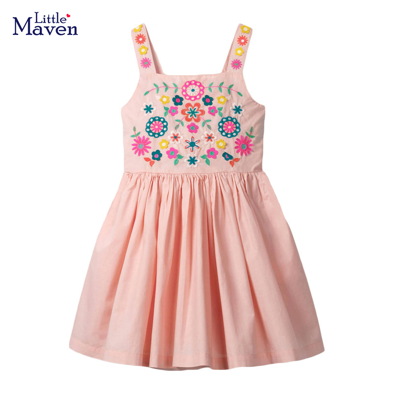 Baby Clothing Line - ชุดเดรสเด็กผู้หญิงลายดอกไม้สำหรับฤดูร้อน ปีใหม่ 2026 รุ่น Little maven