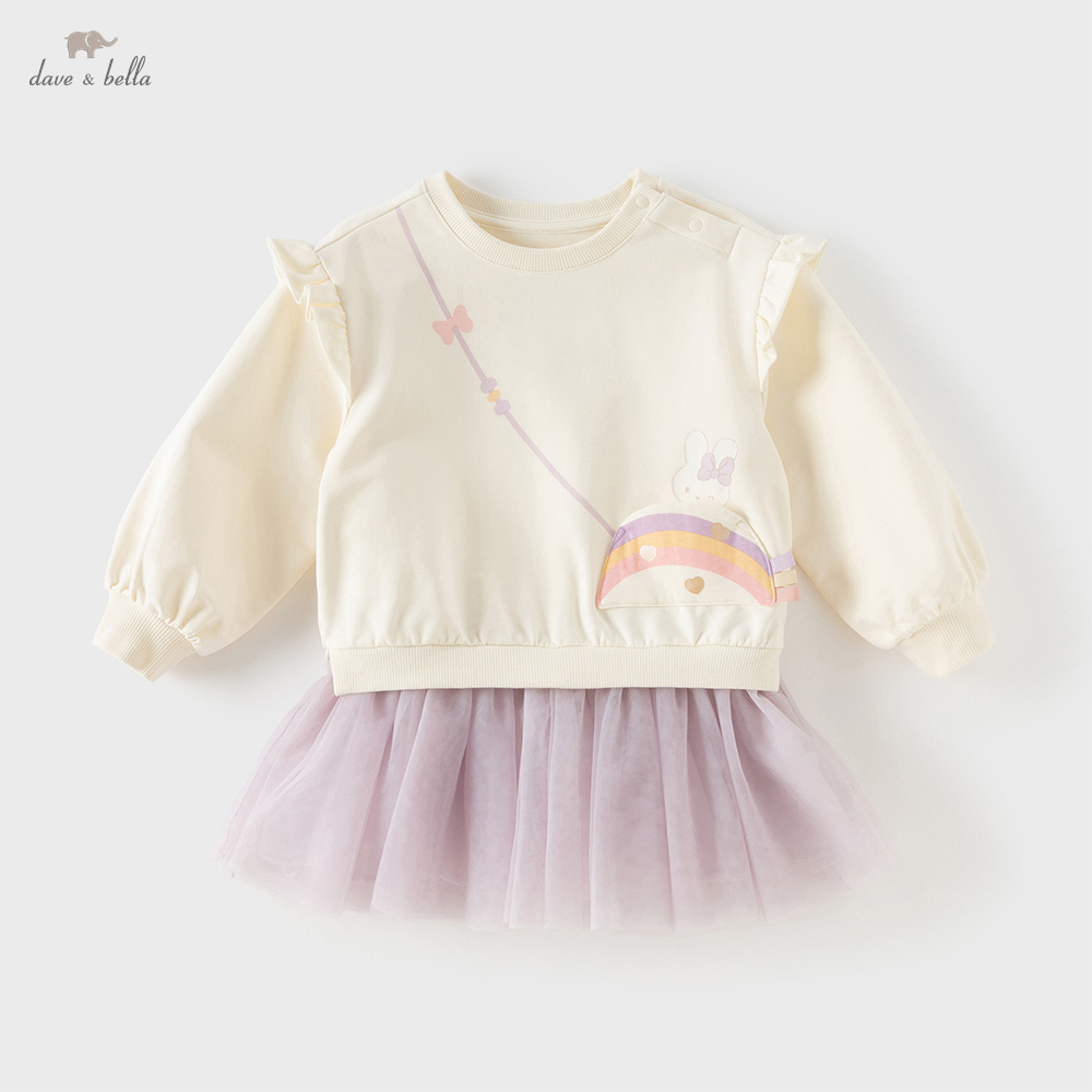 Baby Clothing Line - เดฟ เบลล่า ชุดเดรสเด็กผู้หญิงแบบชิ้นเดียว เสื้อผ้าเด็ก ฤดูใบไม้ร่วง ฤดูใบไม้ผลิ
