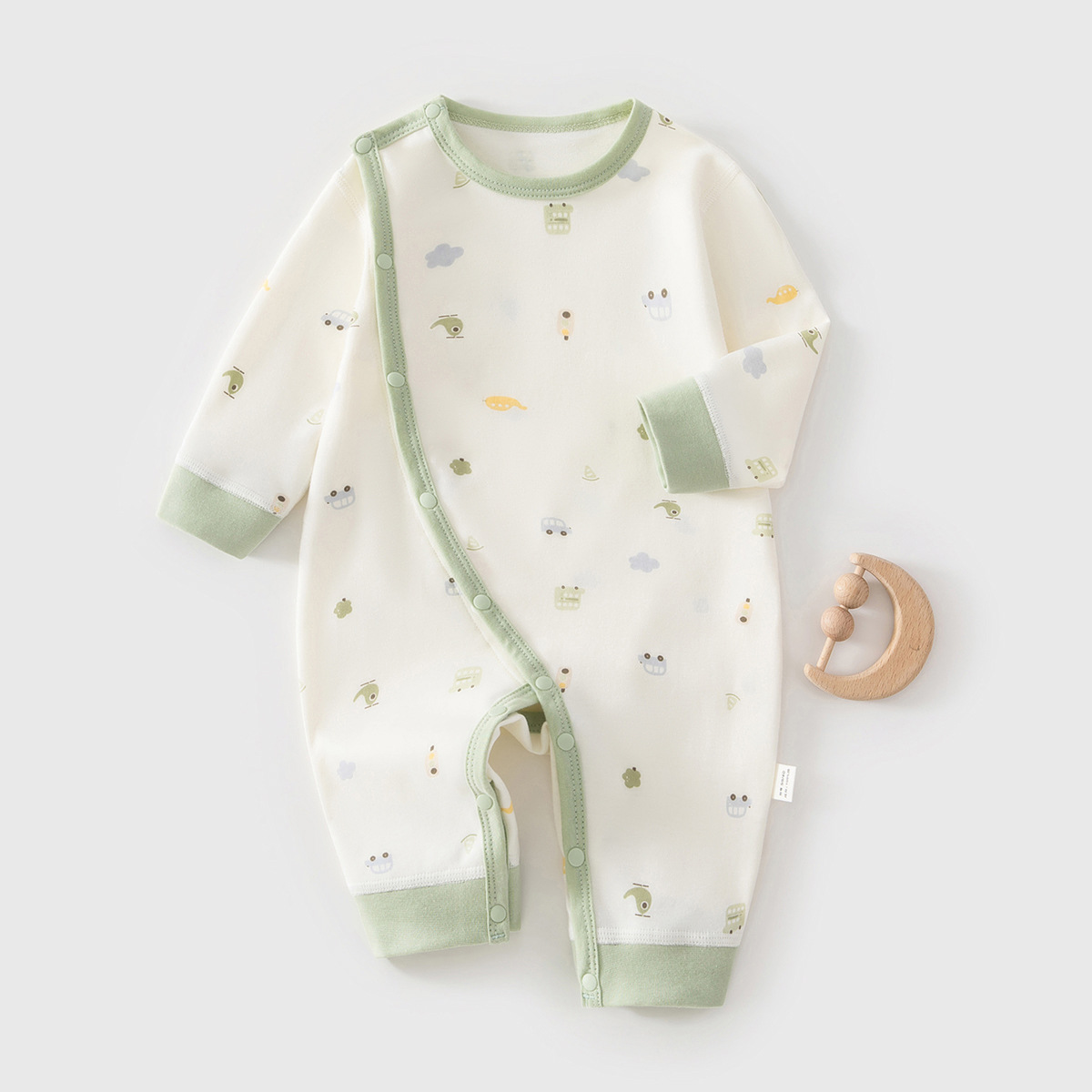 Baby Clothing High Quality - AYNIGIELL 2026 ชุดจั๊มสูทพิมพ์ลายเด็กใหม่ ผ้าฝ้ายแท้คุณภาพสูง ระบายอากาศได้ดี ชุดจั๊มสูท