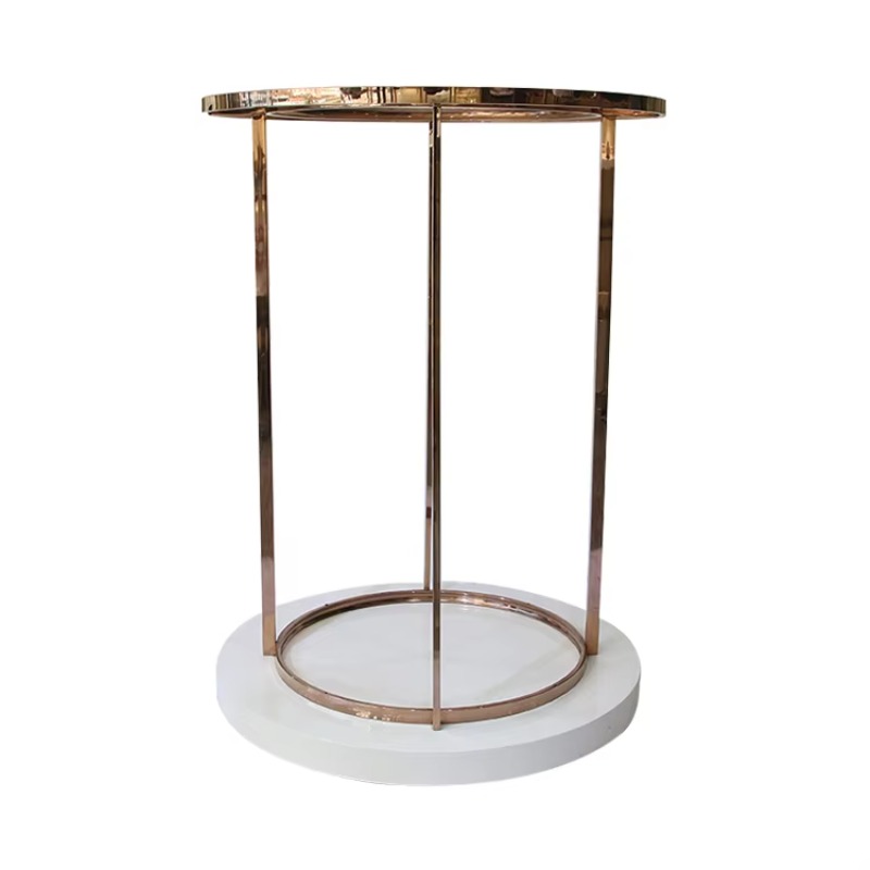 Baby Clothing Display Stand - ชั้นวางสินค้าโฆษณาแบบตั้งพื้นทรงกลมสำหรับเสื้อผ้าเด็กและทารก พร้อมชั้นวางในร้านค้า ชั้นวางโชว์เสื้อผ้า