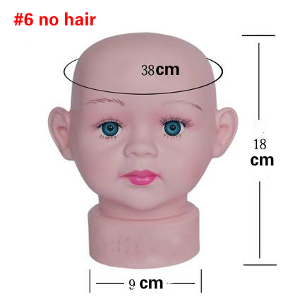 Baby Clothing Display Stand - หัวเด็กทารกรุ่นเด็กทารกและเด็กผู้หญิงแสดงหมวกหมวกถักผ้าพันคอ kacamata Topi หุ่นสำหรับฝึกทำผมหน้าต่างแสดงขายส่ง