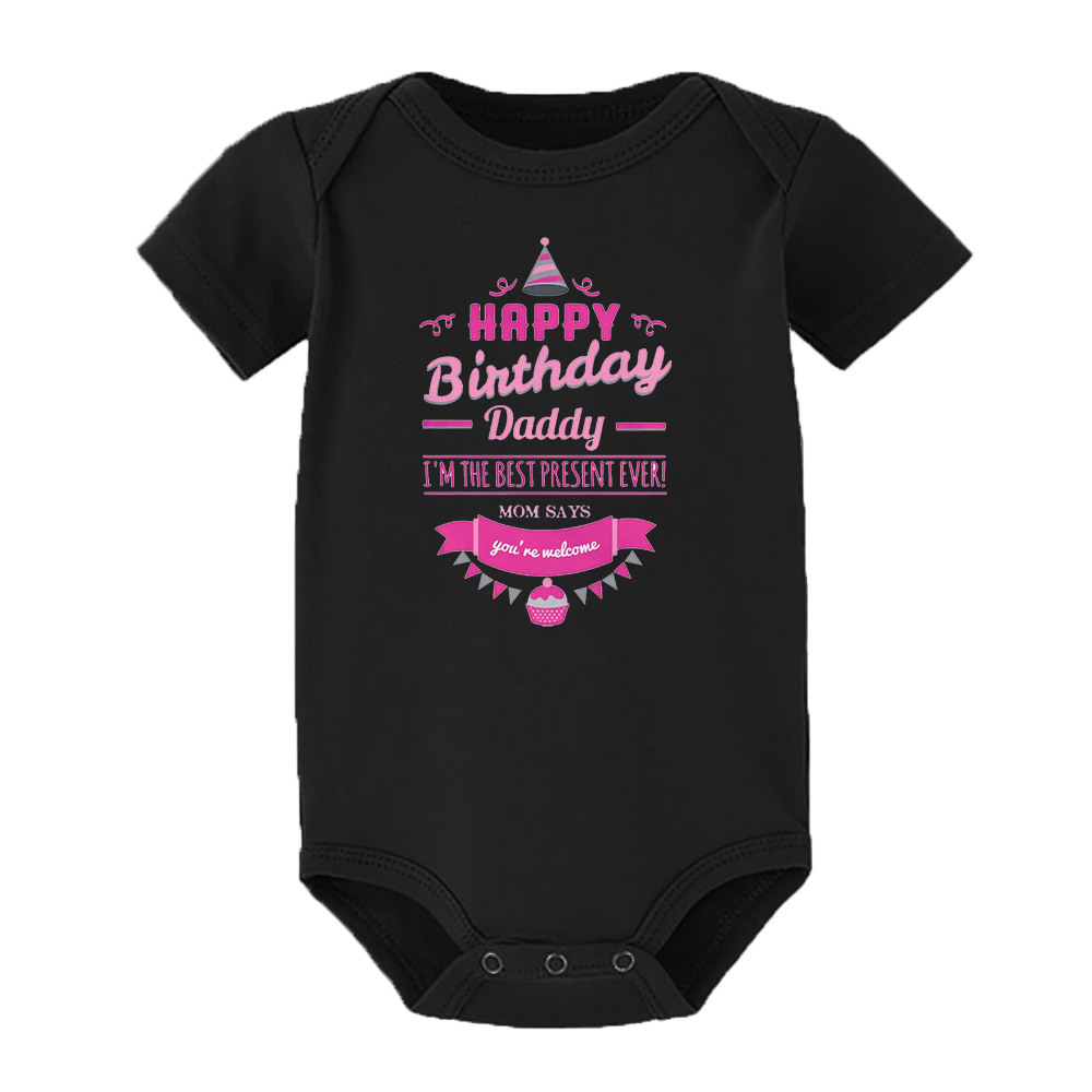 Happy Birthday Daddy ทารกแรกเก - Baby Clothing Neutral บทวิจารณ์และราคา