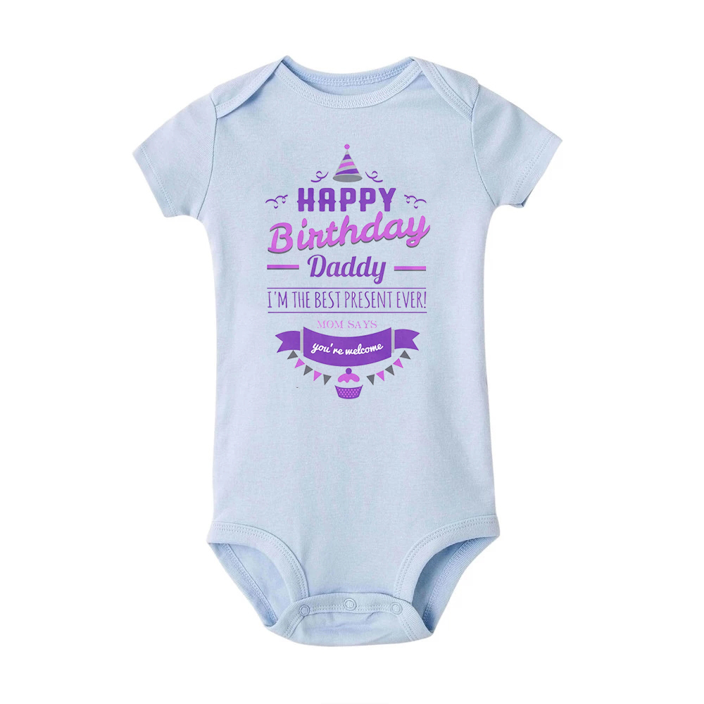 Happy Birthday Daddy ทารกแรกเก - Baby Clothing Neutral บทวิจารณ์และราคา