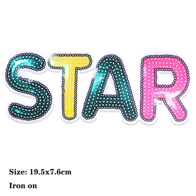 แผ่นปะติดปักลายตัวอักษรปักเลื่ - Baby Clothing Icon บทวิจารณ์และราคา