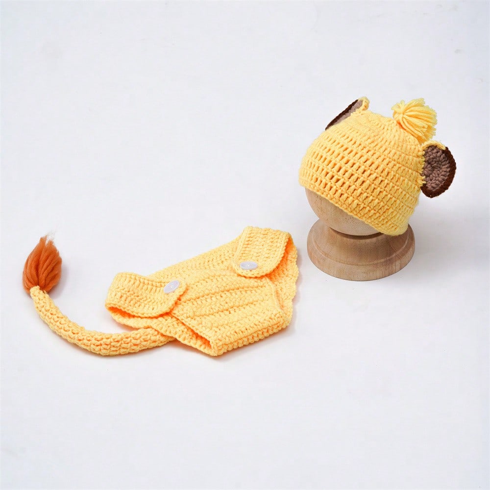 การถ่ายภาพทารกแรกเกิดชุด Lion  - Baby Clothing Winter บทวิจารณ์และราคา