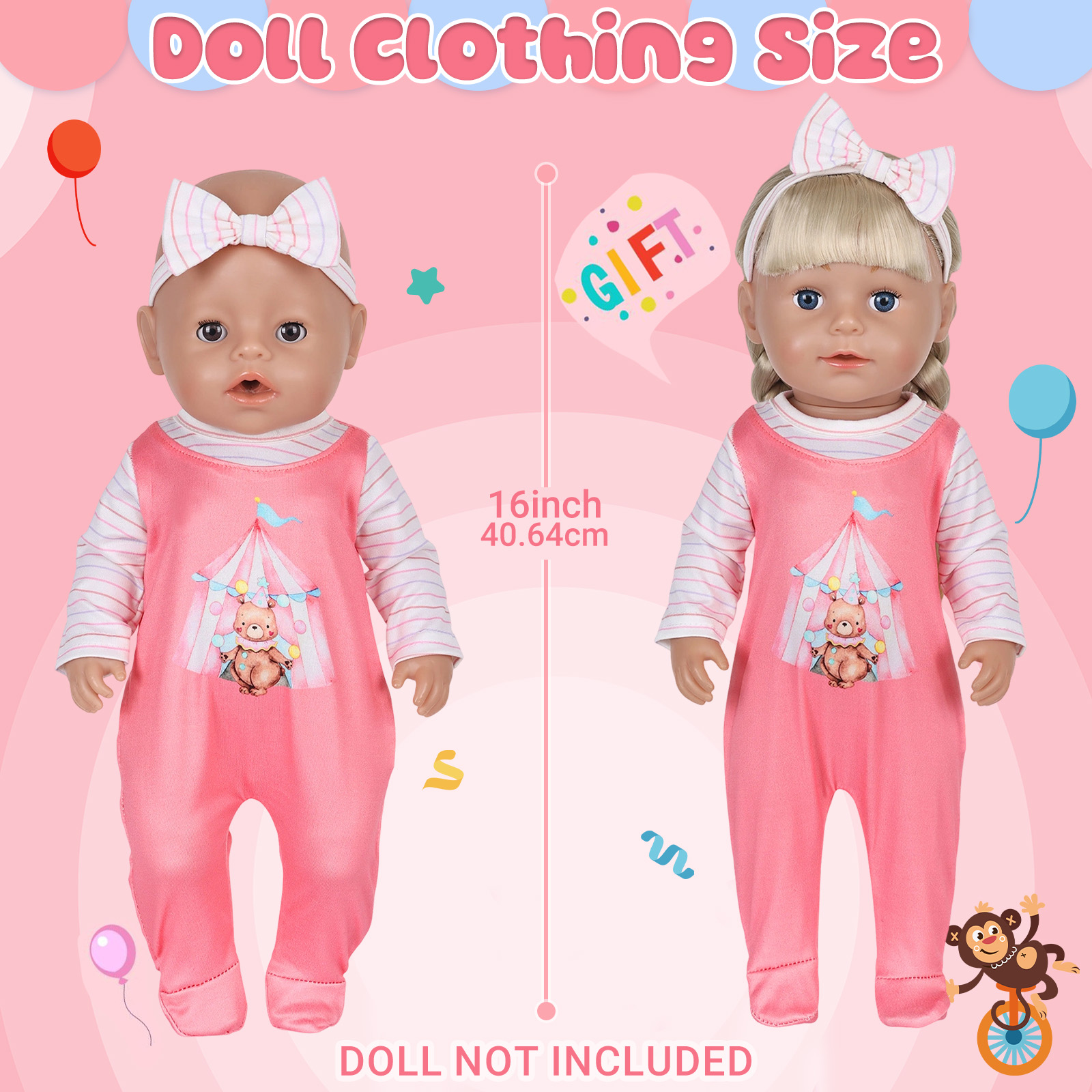 เสื้อผ้าตุ๊กตาสำหรับ 16-18 นิ้ - Baby Clothing บทวิจารณ์และราคา