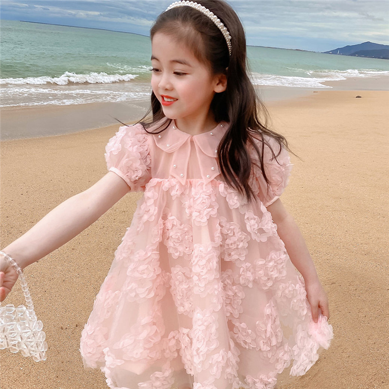 เด็กทารก 3D ดอกไม้ฤดูร้อนลูกปั - Baby Clothing Line บทวิจารณ์และราคา