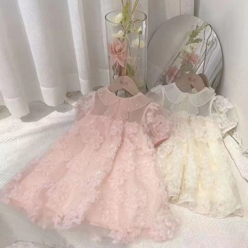 เด็กทารก 3D ดอกไม้ฤดูร้อนลูกปั - Baby Clothing Line บทวิจารณ์และราคา