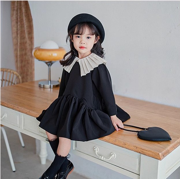 ชุดเดรสแขนยาวเด็กผู้หญิงฤดูใบไ - Baby Clothing Line บทวิจารณ์และราคา