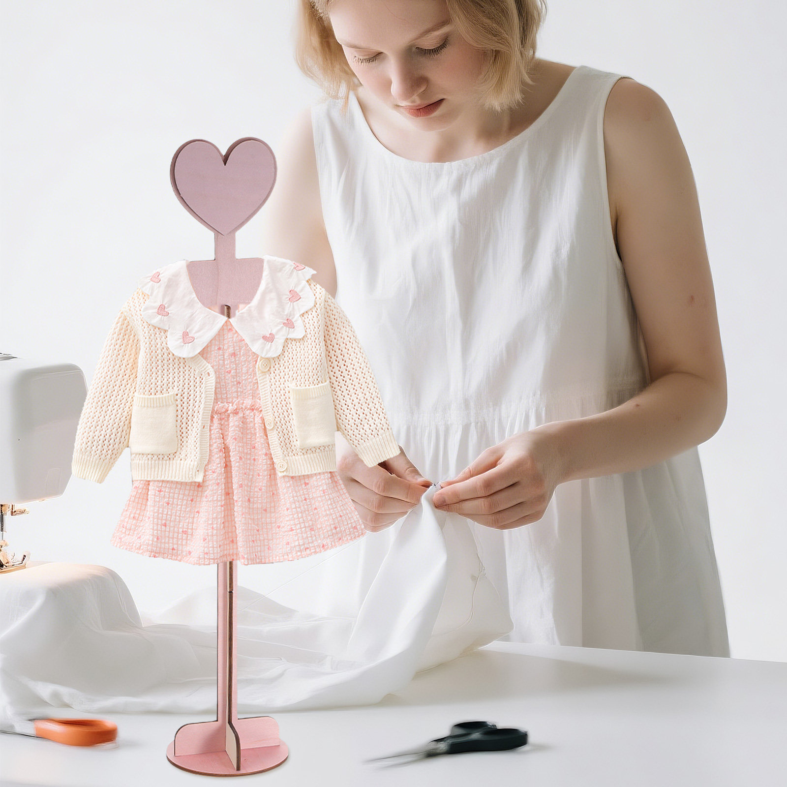 ชั้นวางเสื้อผ้าเด็กทำจากไม้สำห - Baby Clothing Display Stand บทวิจารณ์และราคา
