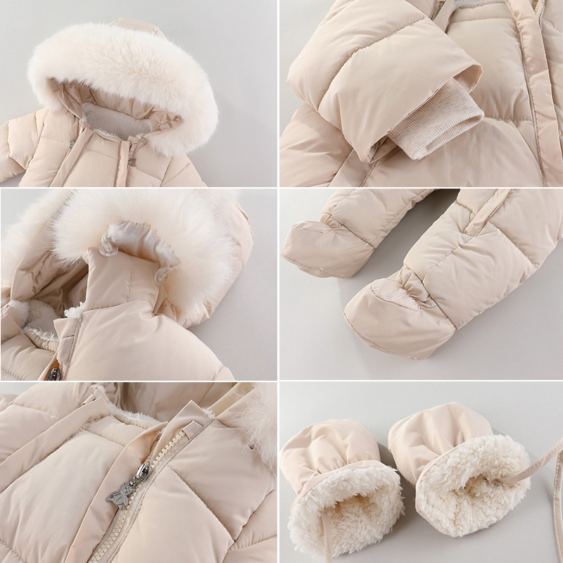 ชุดหมีทารกแรกเกิดฤดูหนาวพร้อมถ - Baby Clothing Winter บทวิจารณ์และราคา