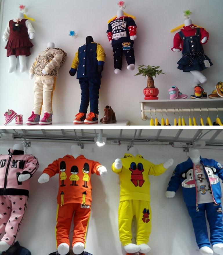 1pcs ความสูง 85 ซม.ชายหญิง Uni - Baby Clothing Display Stand บทวิจารณ์และราคา