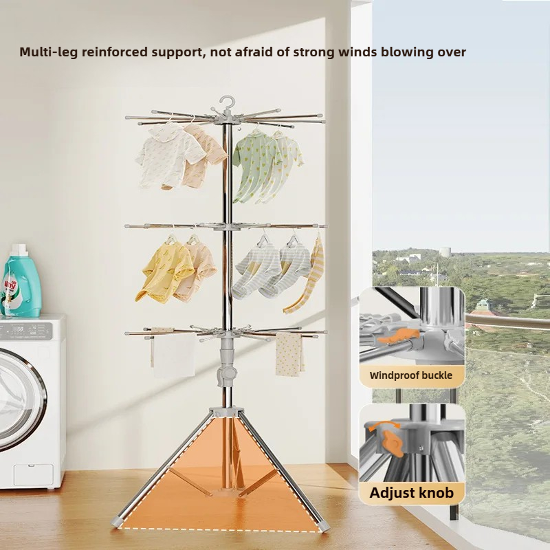 ราวตากผ้าเด็ก-พับได้ในร่ม/กลาง - Baby Clothing Display Stand บทวิจารณ์และราคา